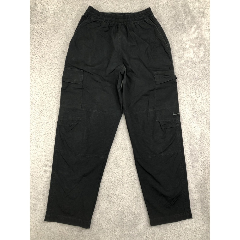 Nike Cargo Pants Women's S (24x26) Black Drawstring *Flaw